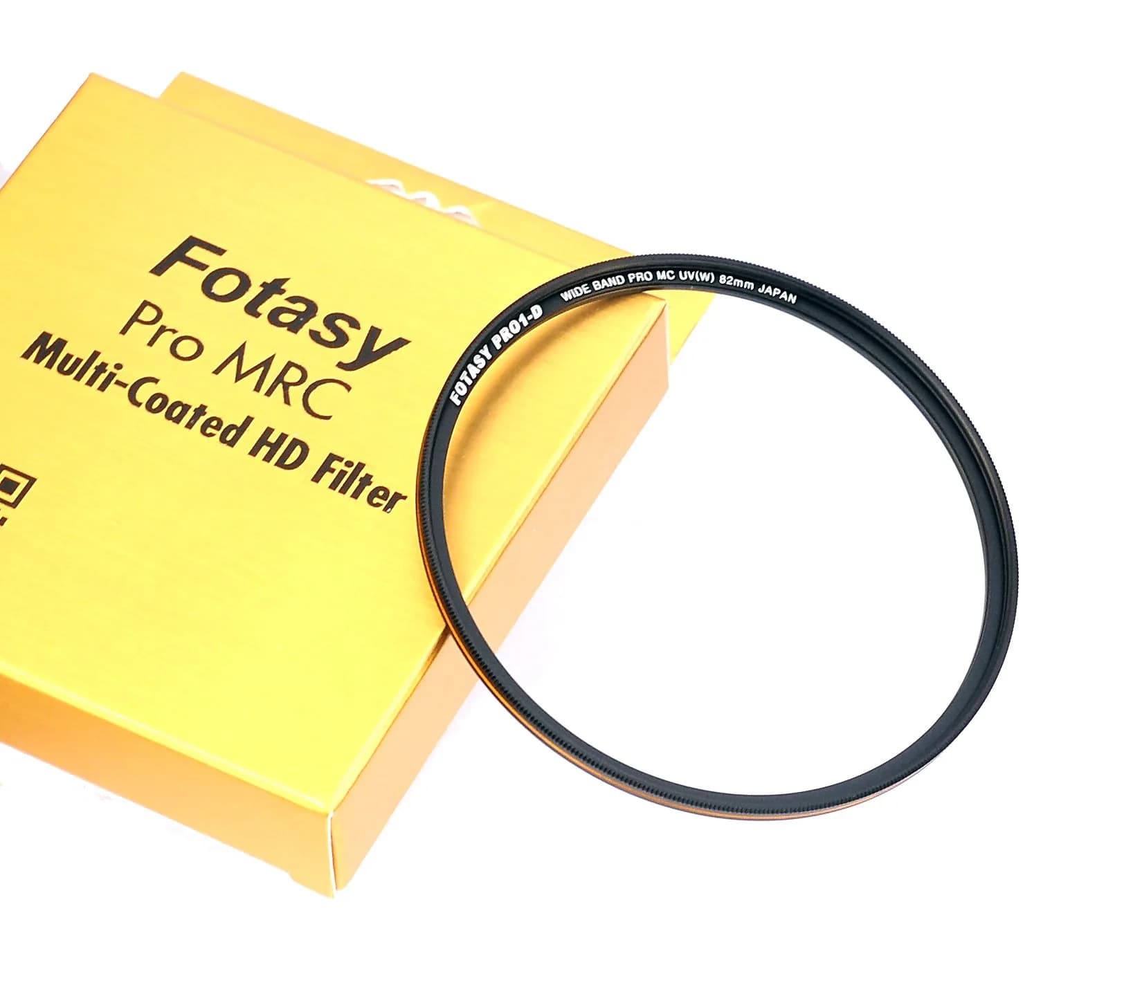 Fotasy 82mm Ultra Slim UV Protection Lens Filter with Nano MRC Multi-Resistant Coating | Protects Lens from UV Rays and Scratches — Black