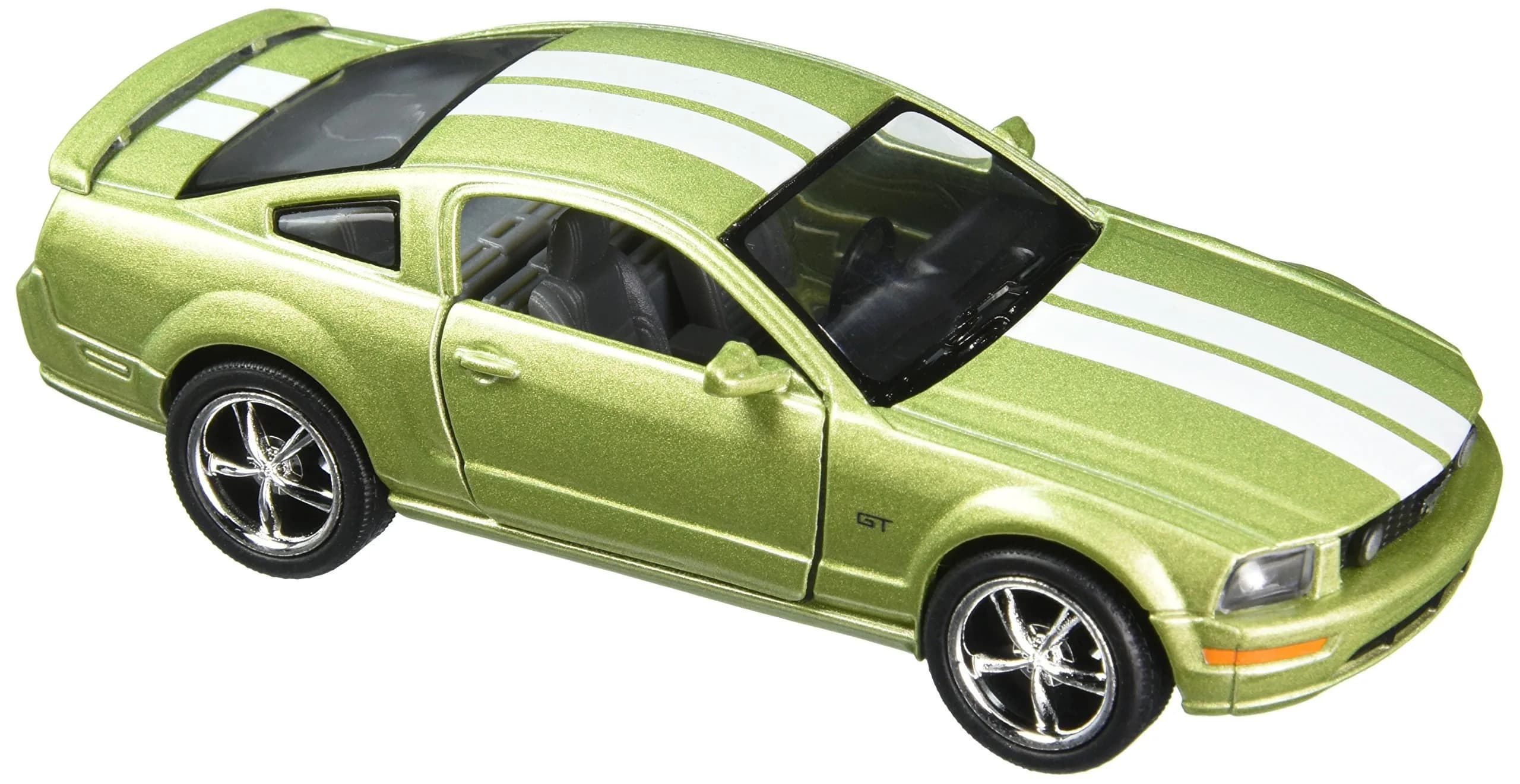 KiNSMART 2006 Ford Mustang GT 1:38 Scale Die Cast Metal Model Car (Green Race) | Classic American Muscle — Green Race