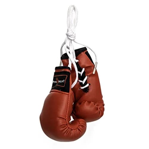 Pro Impact Mini Boxing Gloves - Small Decor & Souvenir (Red) | PU Leather, Hanging & Gift thumbnail 2