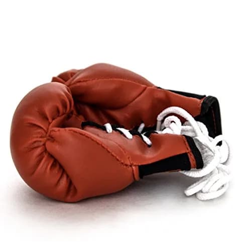 Pro Impact Mini Boxing Gloves - Small Decor & Souvenir (Red) | PU Leather, Hanging & Gift thumbnail 3