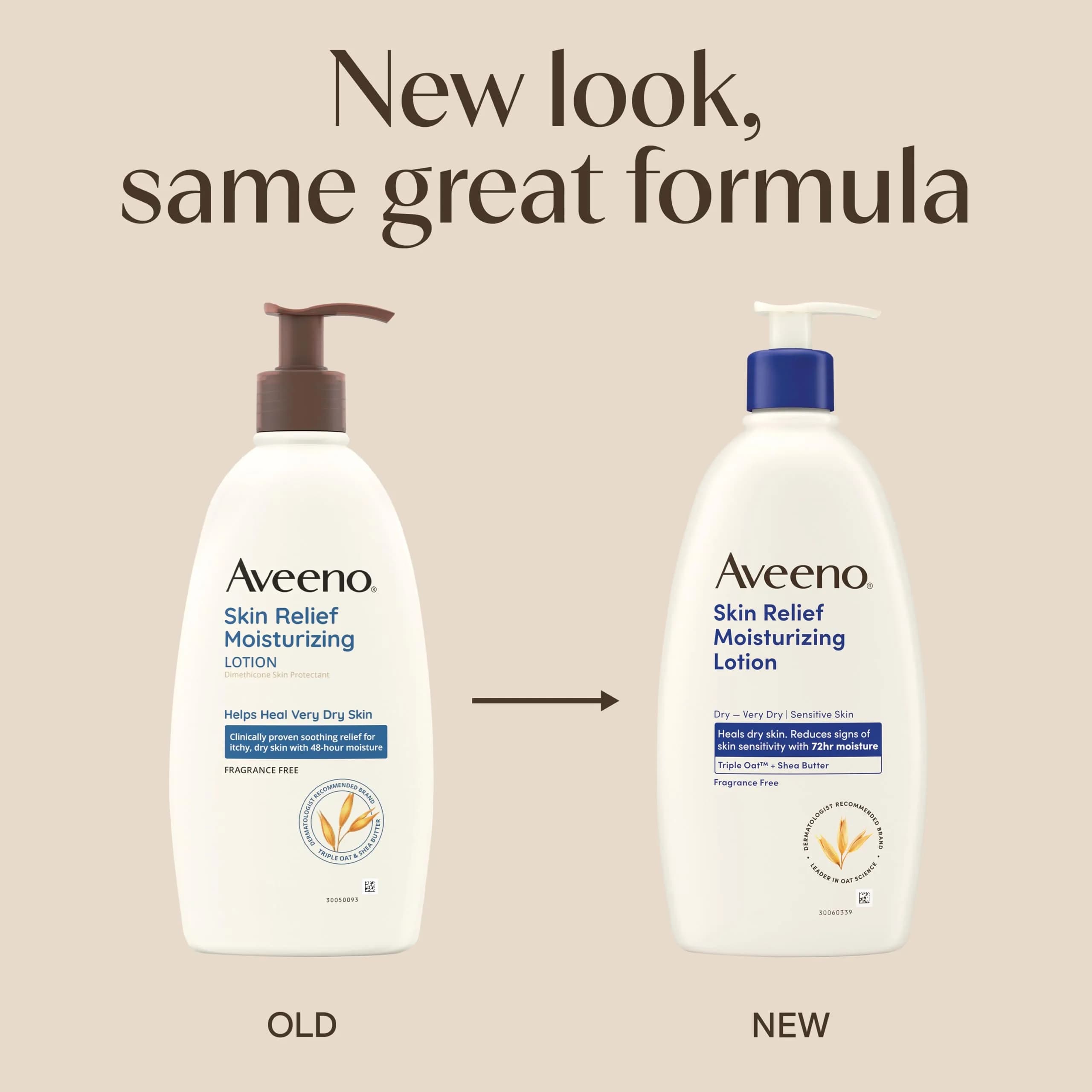 Aveeno Skin Relief Moisturizing Body Lotion, Fragrance-Free, 12 fl oz (Single Bottle) - view 2