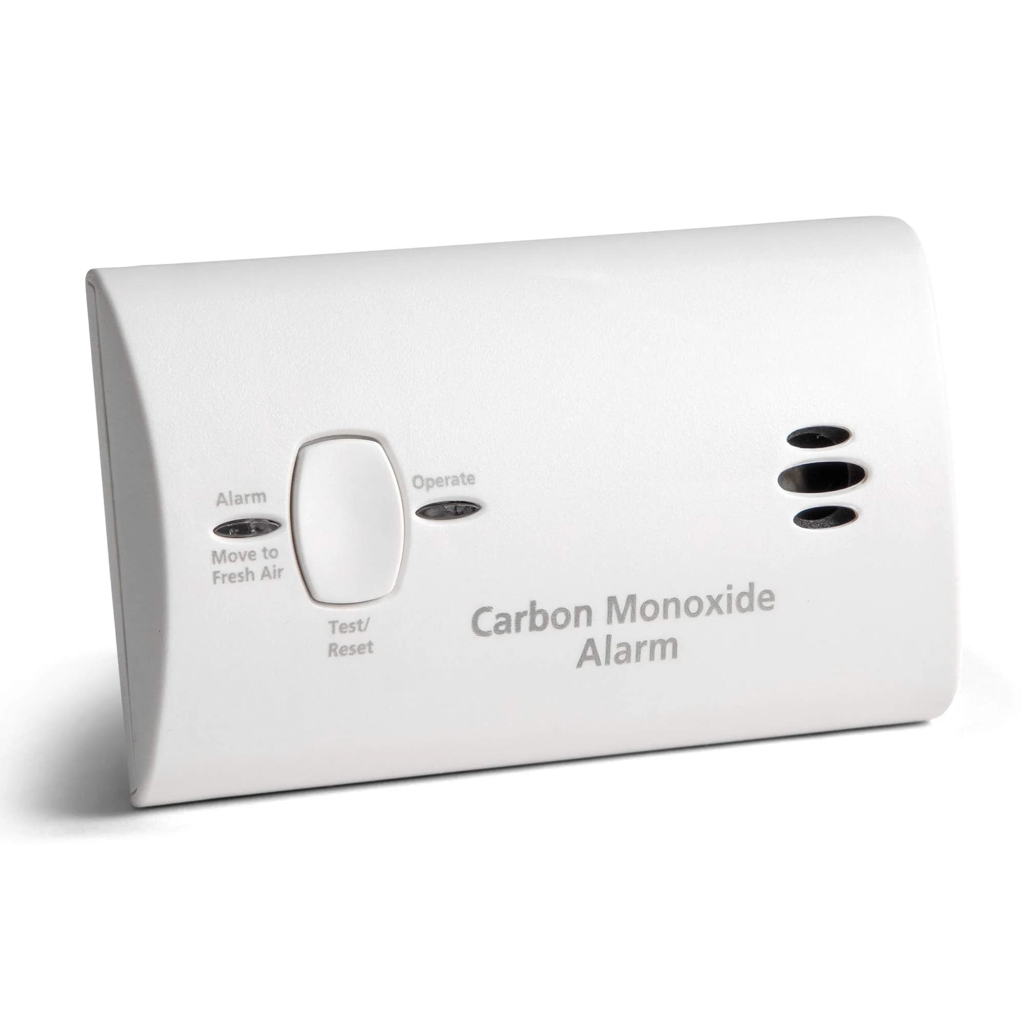 Kidde Battery Powered Carbon Monoxide Detector with LEDs & Test-Reset Button | Portable CO Alarm - main product image