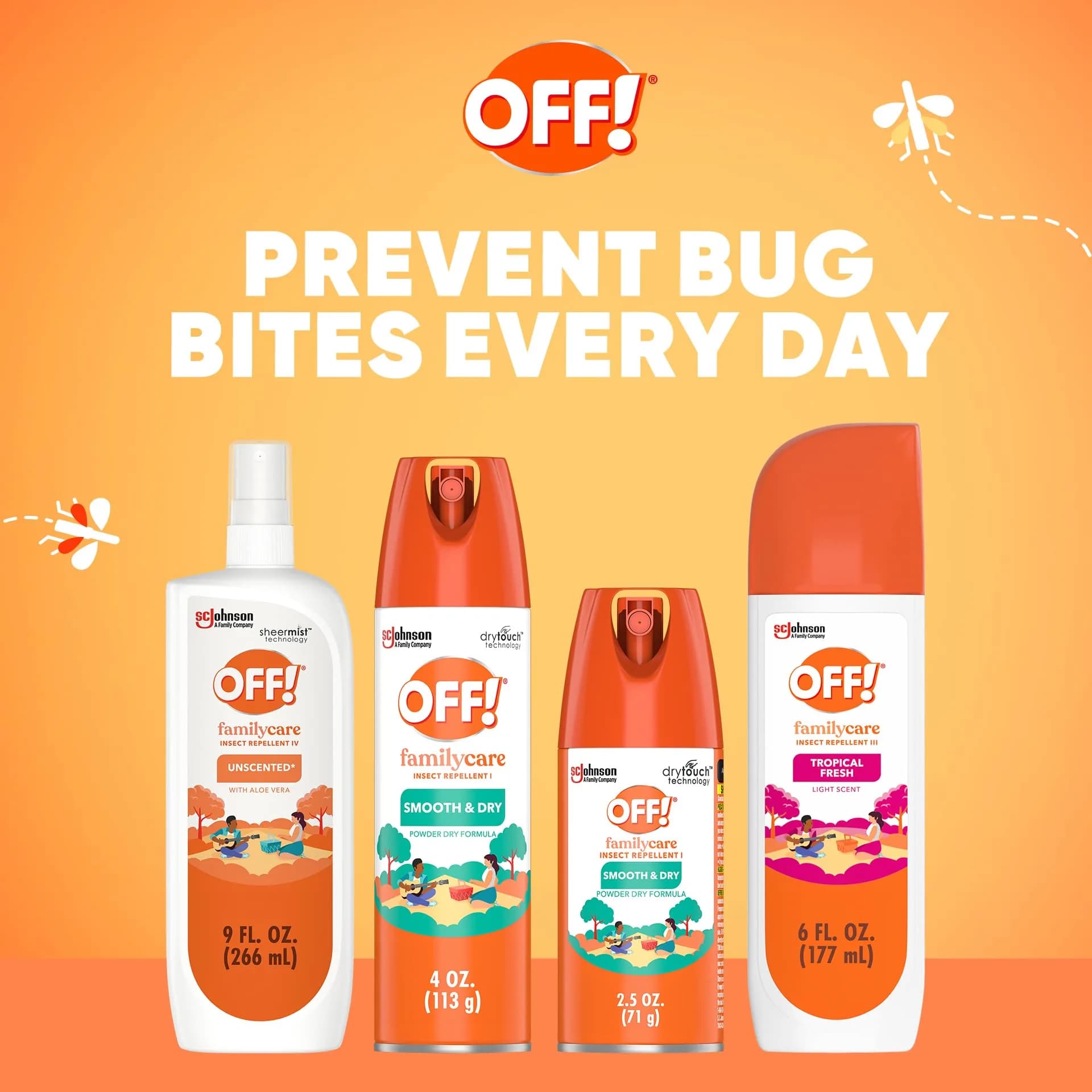 OFF! Family Care Insect & Mosquito Repellent Spray 255ml (9 oz) | 7% DEET Formula for Outdoor Protection - view 9