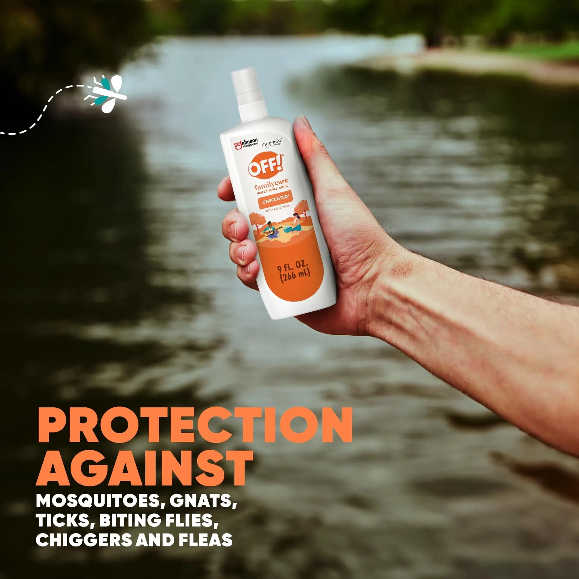 OFF! Family Care Insect & Mosquito Repellent Spray 255ml (9 oz) | 7% DEET Formula for Outdoor Protection - view 2