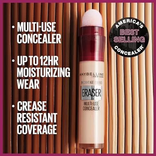 Maybelline Instant Age Rewind Eraser Concealer 160 Light (0.2 Fl Oz / 5.9 ml) | Corrects Dark Circles & Brightens Under Eyes - view 4