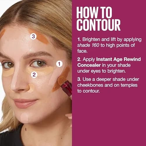 Maybelline Instant Age Rewind Eraser Concealer 130 Medium 6ml (0.2 Fl Oz) | Erases Dark Circles & Fine Lines thumbnail 7