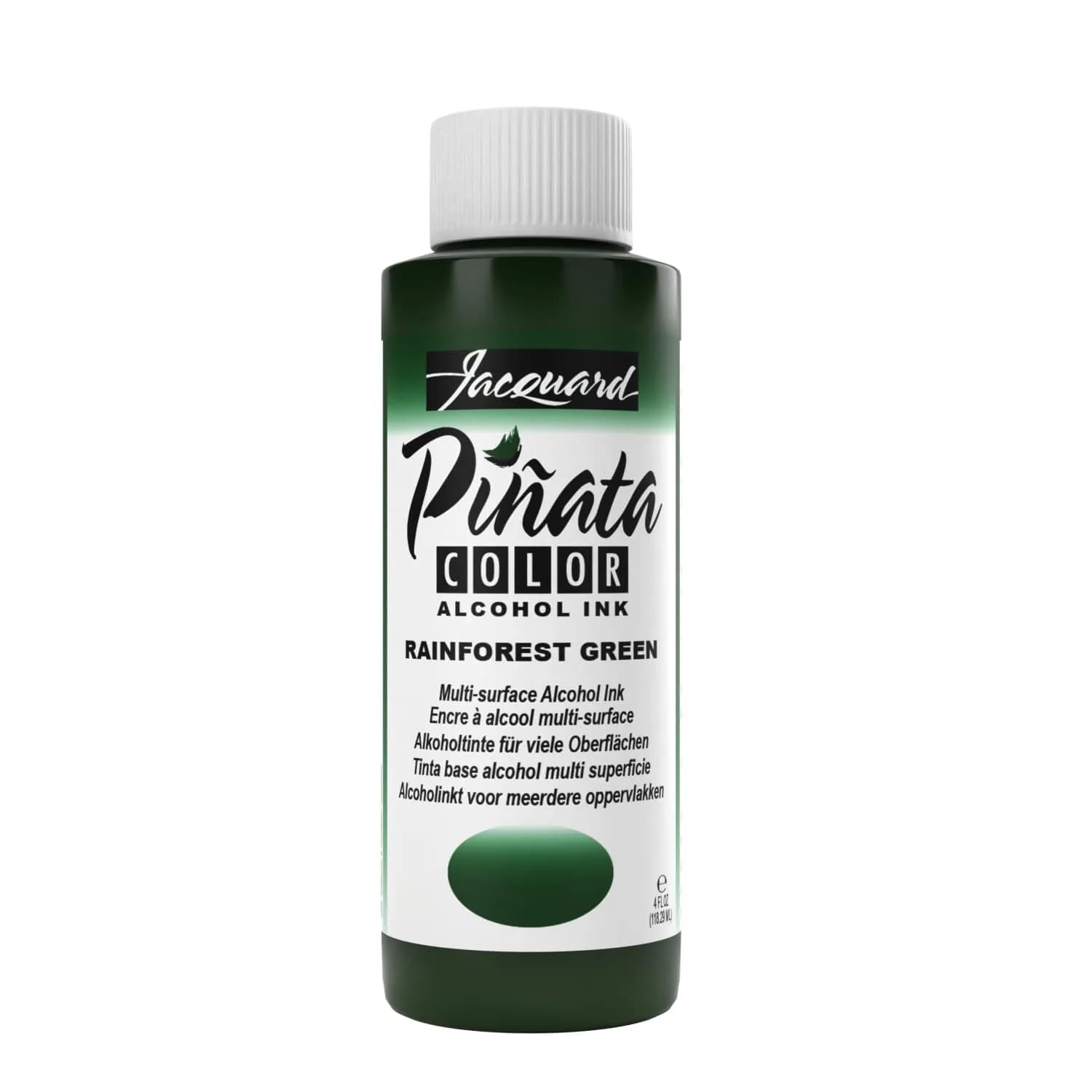 Jacquard Alcohol Ink Rainforest Green | Vibrant, Acid-Free, 4oz USA Made