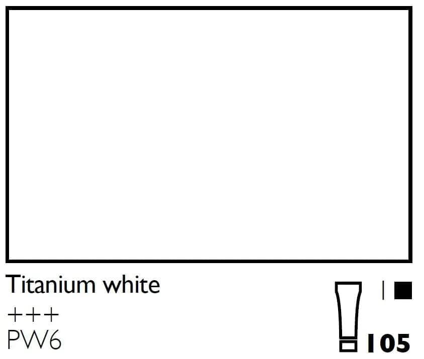 Cobra Artist Oil Paint Tube, Titanium White 105, 40 mL | Water Mixable, Artist-Grade Oil Paint thumbnail 4