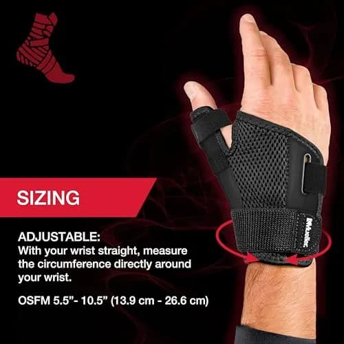 MUELLER Adjust-to-Fit Thumb Brace Spica Splint 50g (1.76 oz) | Targeted Compression for Pain Relief thumbnail 4