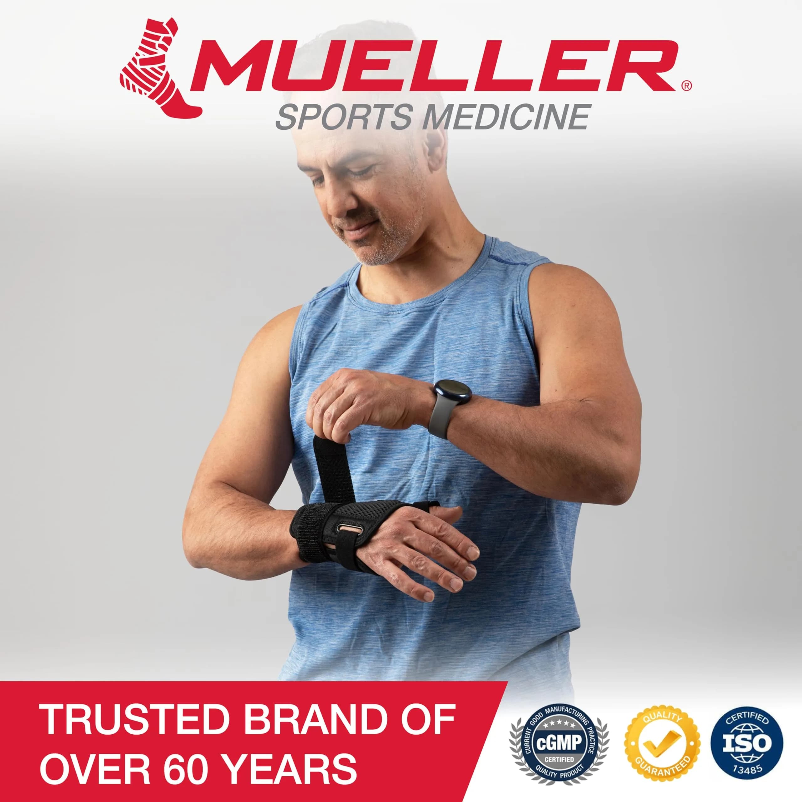 MUELLER Adjust-to-Fit Thumb Brace Spica Splint 50g (1.76 oz) | Targeted Compression for Pain Relief - view 7
