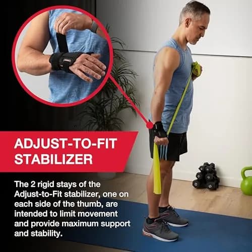 MUELLER Adjust-to-Fit Thumb Brace Spica Splint 50g (1.76 oz) | Targeted Compression for Pain Relief thumbnail 3