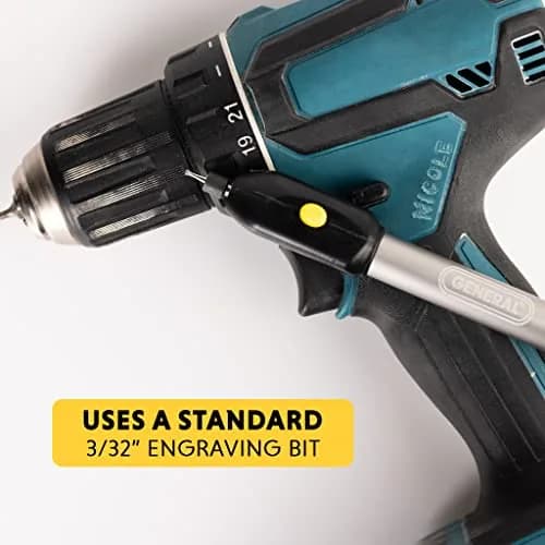 General Tools 505 Cordless Engraving Pen with Diamond Tip | 20,000 RPM, Battery-Powered thumbnail 6