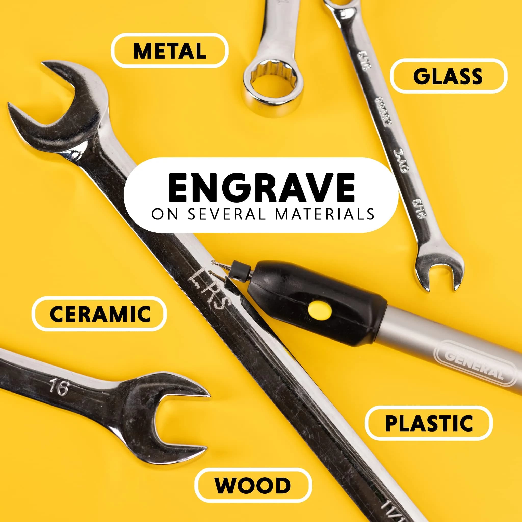 General Tools 505 Cordless Engraving Pen with Diamond Tip | 20,000 RPM, Battery-Powered - view 2