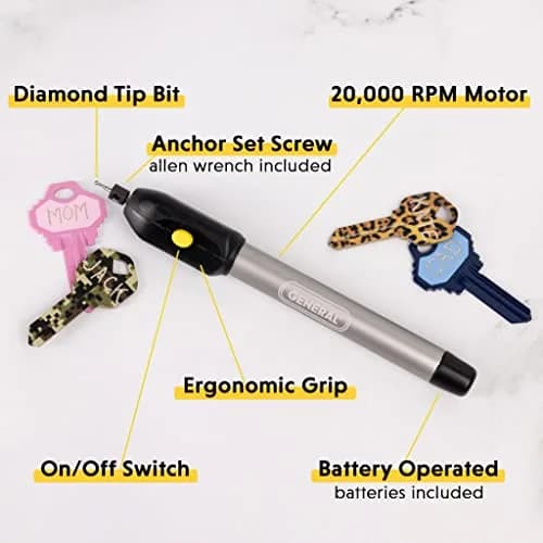 General Tools 505 Cordless Engraving Pen with Diamond Tip | 20,000 RPM, Battery-Powered thumbnail 3