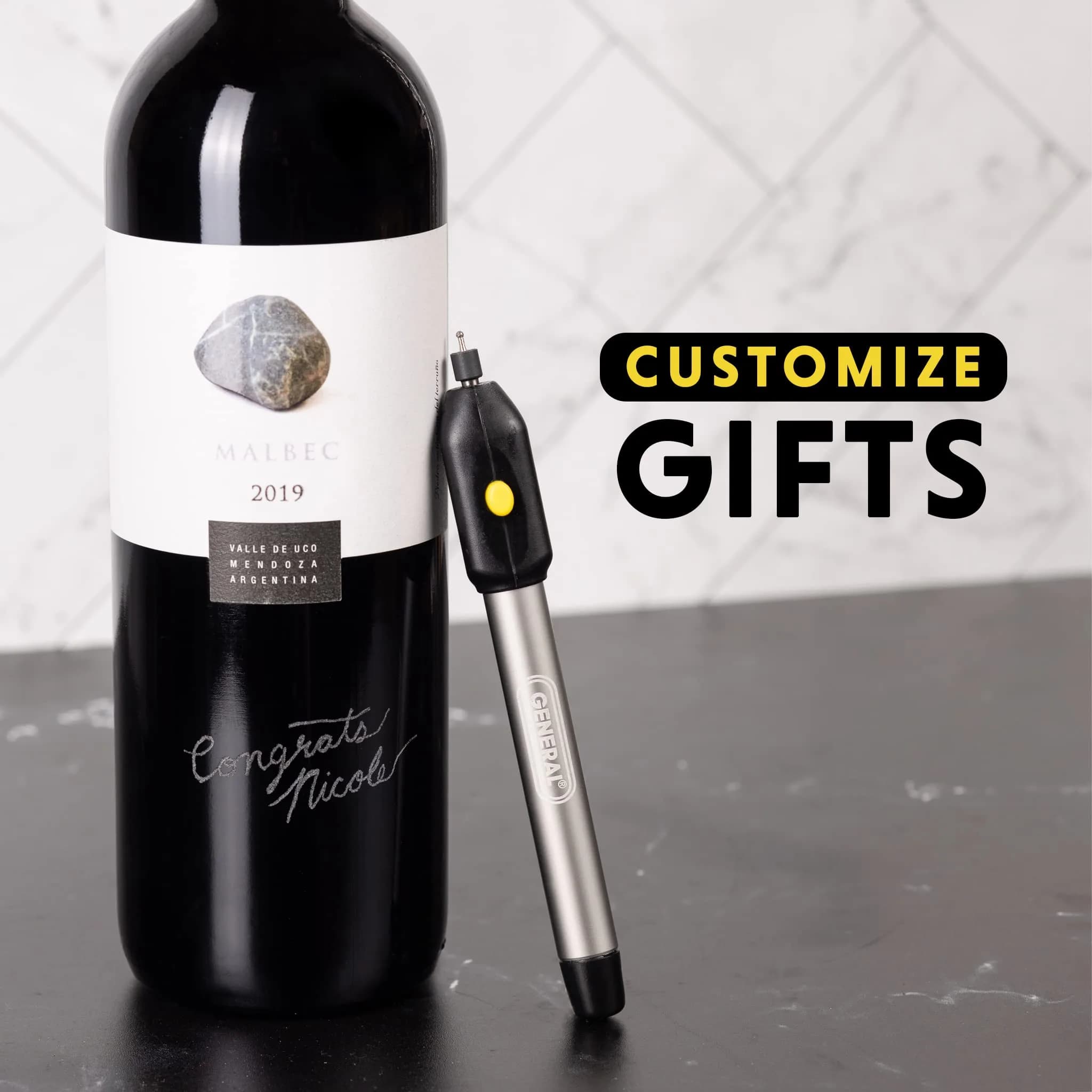 General Tools 505 Cordless Engraving Pen with Diamond Tip | 20,000 RPM, Battery-Powered - view 4