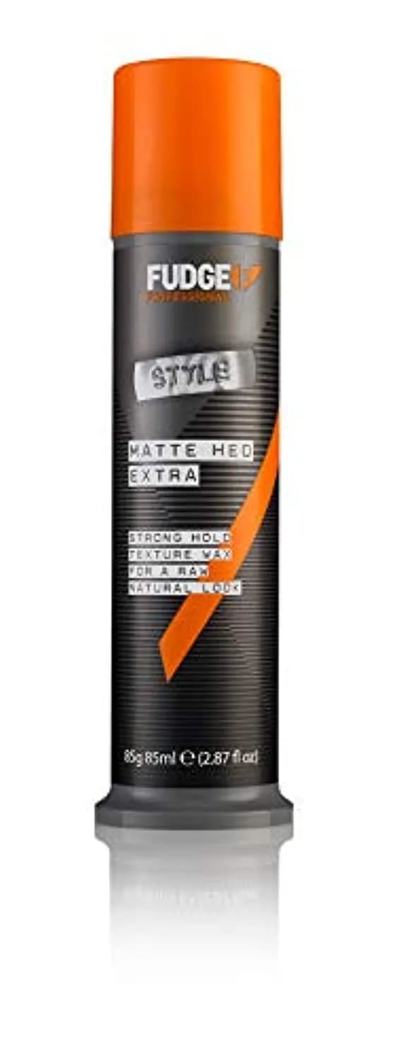 Fudge Matte Hed Extra Strong Hold Texture Wax 85g (2.87 oz) | Extreme Matte Finish for Definition & Movement — 2.87 Ounce