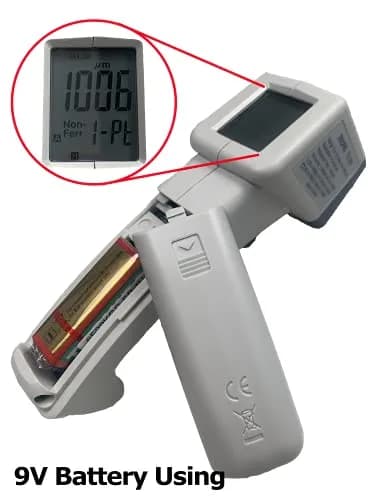 Tecpel TG-902 Digital Paint Thickness Gauge Tester 1000 μm (40 Mils) | Measures Paint on Metal Surfaces thumbnail 5