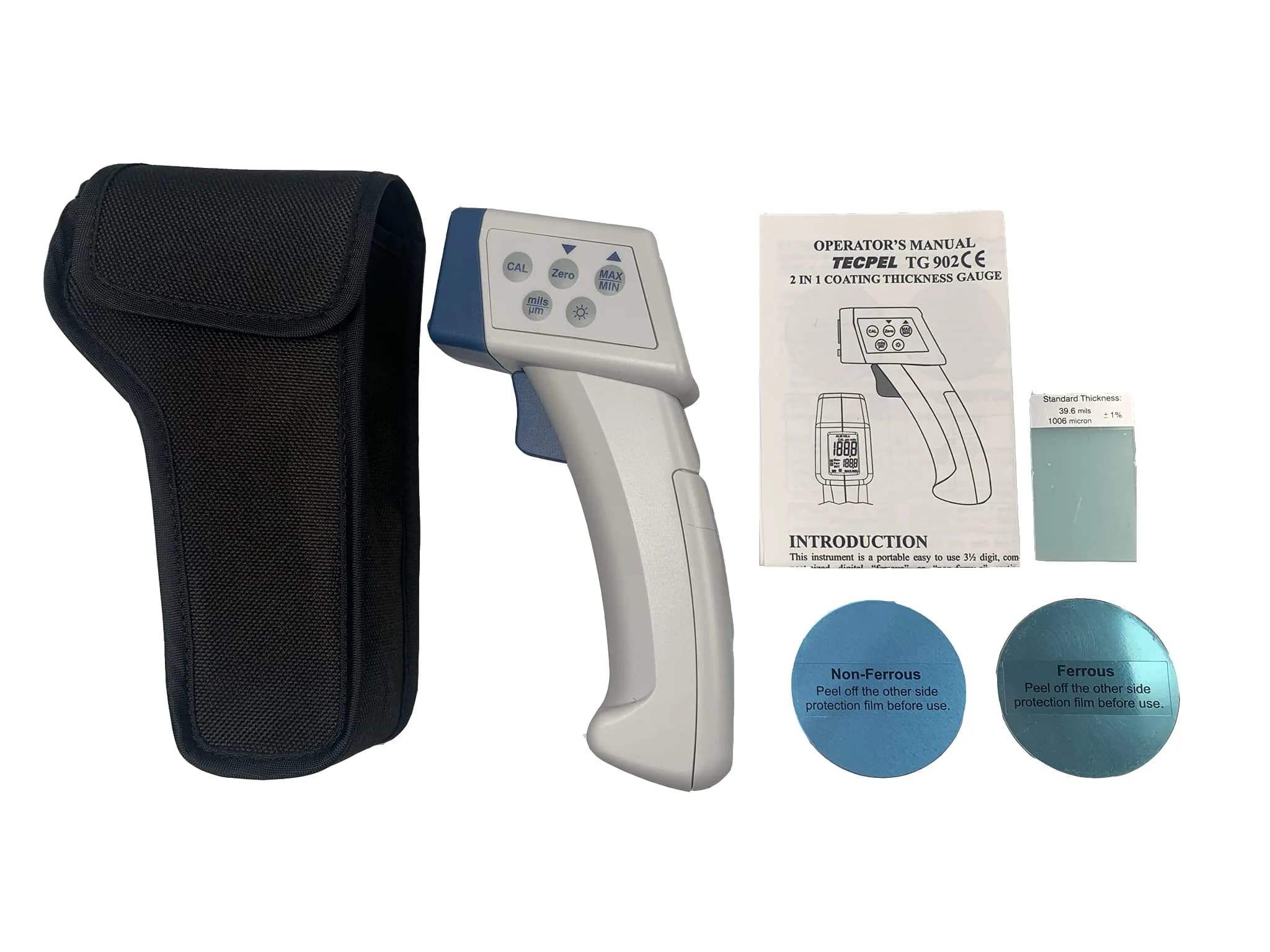 Tecpel TG-902 Digital Paint Thickness Gauge Tester 1000 μm (40 Mils) | Measures Paint on Metal Surfaces - view 8