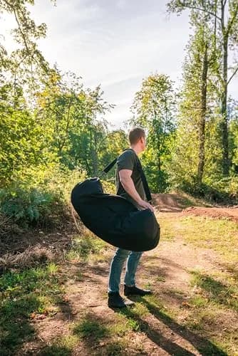 Stansport Zippered Canvas Deluxe Duffel Bag - Black (1230-20) 21" x 36" | Heavy Duty Travel Gear thumbnail 6