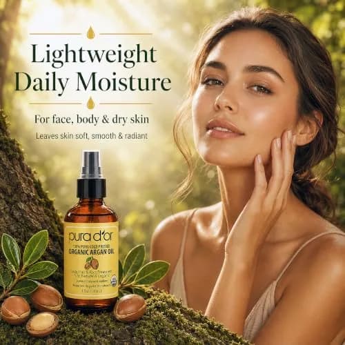 PURA D'OR USDA Organic Moroccan Argan Oil 118ml (4 Fl Oz) | Cold-Pressed Virgin Grade Treatment for Hair, Skin, Scalp & Nails thumbnail 4