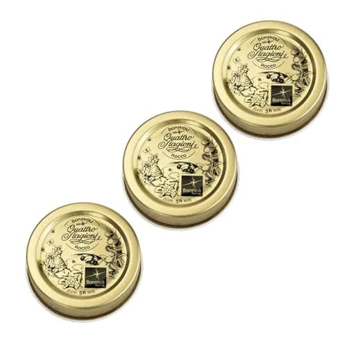 Bormioli Rocco Quattro Stagioni Extra Lids 56mm (2.2 Inch) | 3-Pack Replacement Sealing Tops for Home Canning Jars thumbnail 1