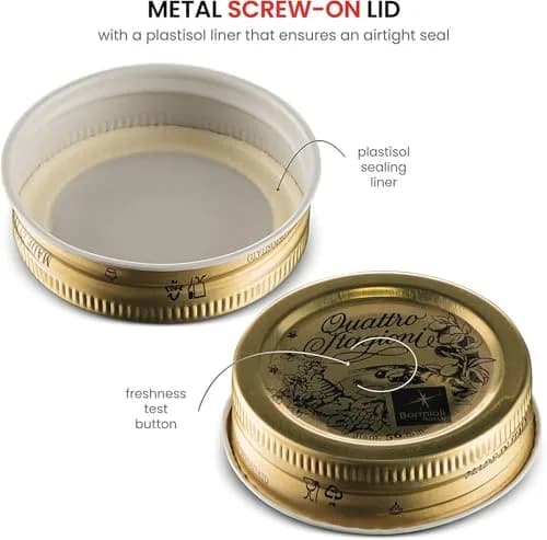 Bormioli Rocco Quattro Stagioni Extra Lids 56mm (2.2 Inch) | 3-Pack Replacement Sealing Tops for Home Canning Jars thumbnail 4