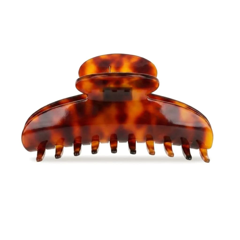 France Luxe Jumbo Couture Claw Clip for Women, Tortoise | Strong Spring-Loaded Grip for Thick Hair - main product image
