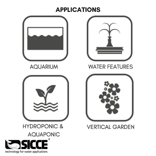 Sicce Micra Adjustable Submersible Aquarium & Fountain Pump, 90 GPH | Compact, Durable, Energy-Efficient thumbnail 3