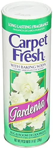 Carpet Fresh Rug and Room Deodorizer with Baking Soda, Gardenia Fragrance, 168 oz (12 x 14 oz) | Concentrated Formula Textile Deodorizer thumbnail 1