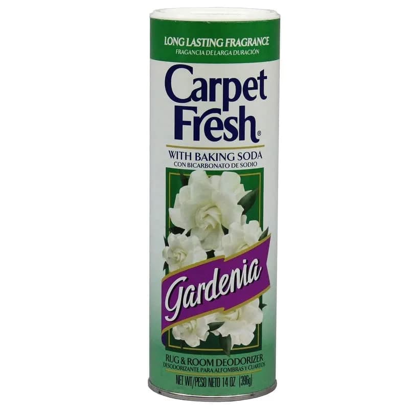 Carpet Fresh Rug and Room Deodorizer with Baking Soda, Gardenia Fragrance, 168 oz (12 x 14 oz) | Concentrated Formula Textile Deodorizer thumbnail 3