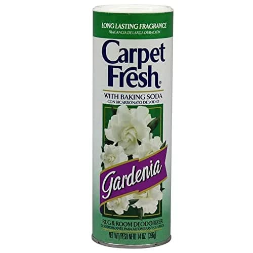 Carpet Fresh Rug and Room Deodorizer with Baking Soda, Gardenia Fragrance, 168 oz (12 x 14 oz) | Concentrated Formula Textile Deodorizer thumbnail 6