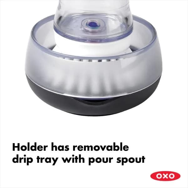 OXO Good Grips Soap Dispensing Palm Brush Storage Set | Easy Soap Dispensing for Kitchen Cleaning thumbnail 9