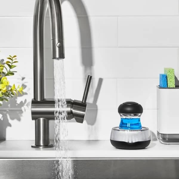 OXO Good Grips Soap Dispensing Palm Brush Storage Set | Easy Soap Dispensing for Kitchen Cleaning thumbnail 12