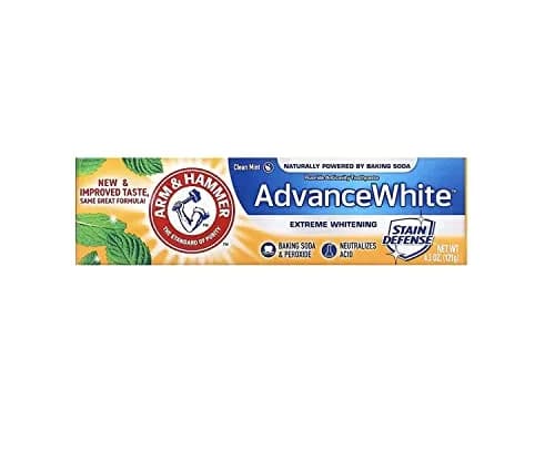 Arm & Hammer Advance White Baking Soda & Peroxide Toothpaste, Extreme Whitening 122g (4.3 oz) | Fluoride Cavity Protection thumbnail 1