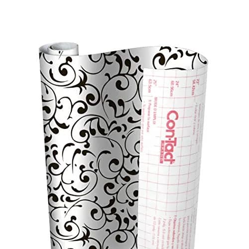 Con-Tact Brand Creative Covering Virtu Black Shelf Liner 28 cm (11 in) | Durable Vinyl Drawer Liner thumbnail 4