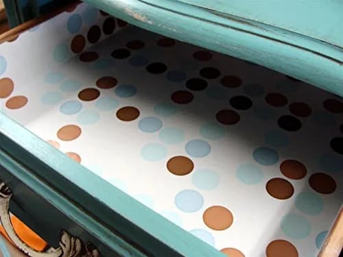Con-Tact Creative Covering Shelf Liner Polka Blue 28 cm x 45.7 cm (11" x 18") | Easy Peel-and-Stick Vinyl Drawer Liner thumbnail 3