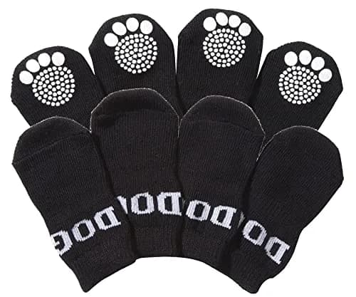 Pet Life Anti-Slippage Breathable Dog Socks Paw Protectors with Rubberized Micro Grips, Small, Set of 4 thumbnail 1