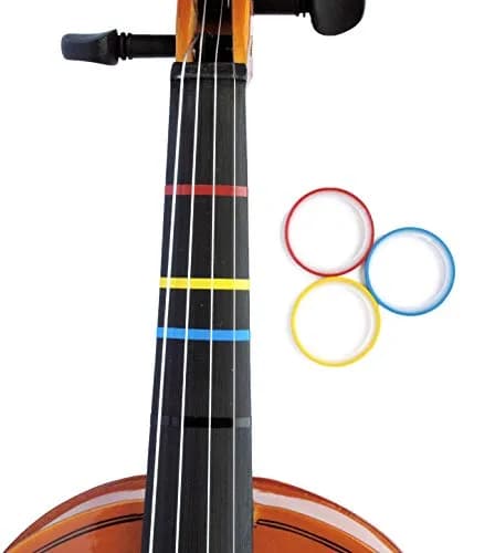 Long Beach Music 3 Mini Color Violin Fingering Tape for Fretboard Note Positions | Student Learning Aid thumbnail 1