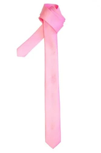 Retreez Skinny Tie with Stripe Textured - Pink | 2 inches (5 cm) Wide, 58 inches (148 cm) Long thumbnail 1