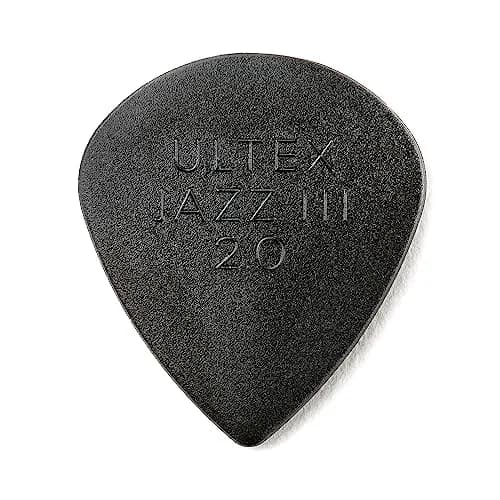 Jim Dunlop Ultex® Jazz III Pick 2.0MM | Durable, Sharp Attack, Lightweight for Speed & Clarity thumbnail 1