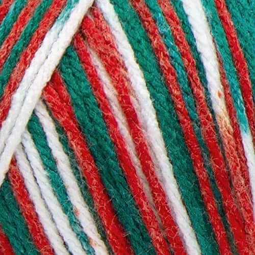 Red Heart Super Saver Yarn Mistletoe Print 215m (236yd) | USA Import for Indian Crafters thumbnail 2