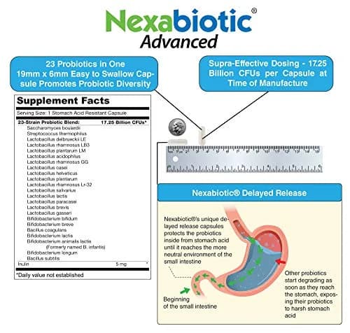 DrFormulas Nexabiotic Multi Probiotic 60 Count Capsules | 34.5 Billion CFUs for Digestive Health thumbnail 4