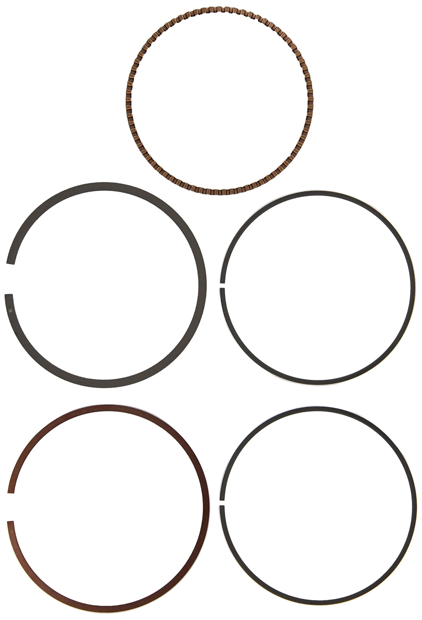 Wiseco 3425XC Piston Ring Set for 87mm Cylinder Bore | Vehicle Specific OEM-Equivalent — black