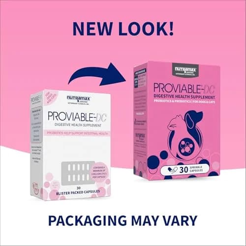 Nutramax Proviable Probiotics for Dogs & Cats Sprinkle Capsules 30 Count | Multi-Strain Gut Health Support thumbnail 2