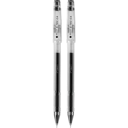 PILOT G-Tec-C Gel Ink Rolling Ball Pens Ultra Fine Point 0.4mm Black Ink 2-Pack | Smooth Ink Flow thumbnail 3
