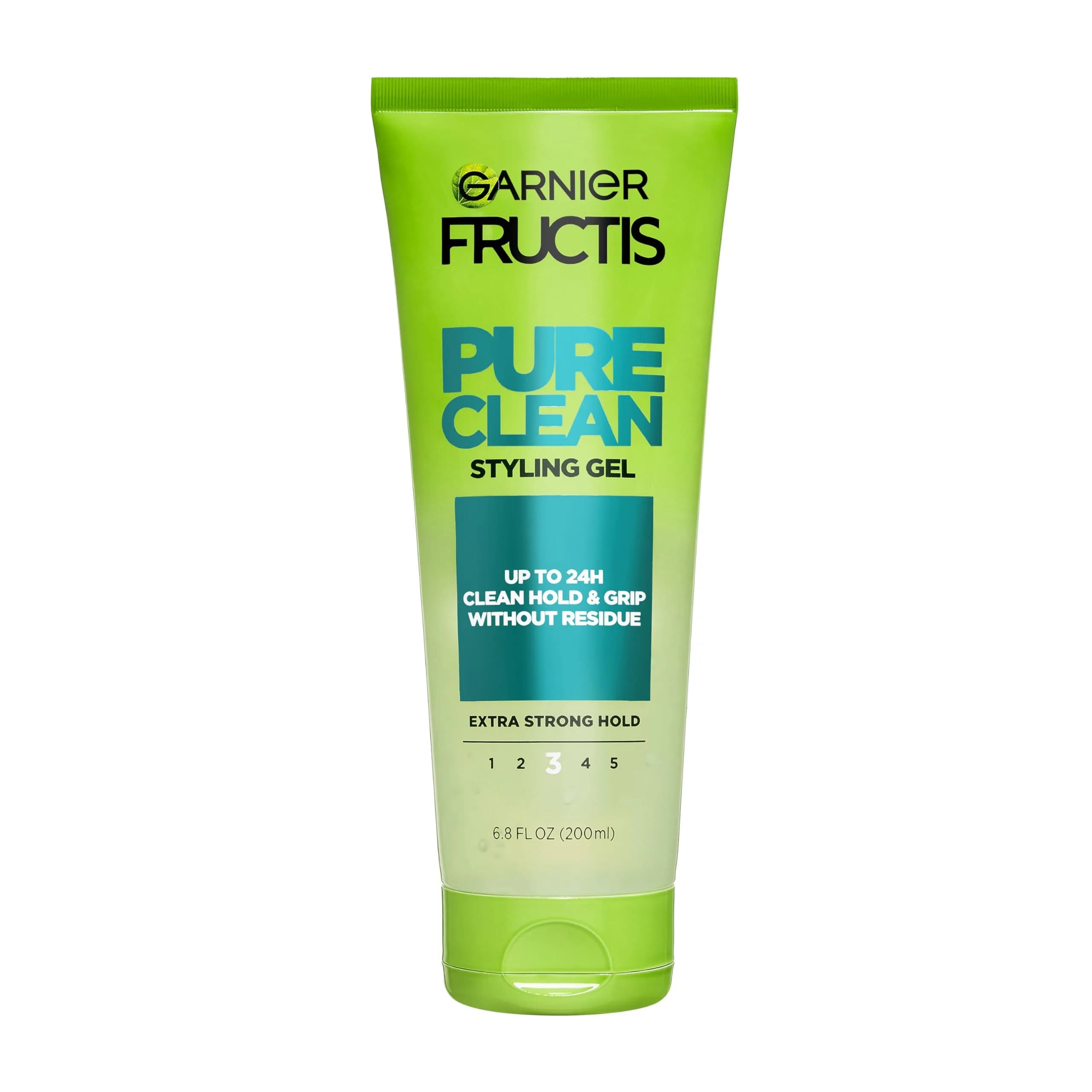 Garnier Fructis Pure Clean Styling Hair Gel 200ml (6.8 fl oz) | Extra Strong Hold Up to 24 Hours