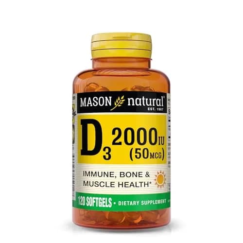 MASON NATURAL Vitamin D3 2000 IU Ultra Strength | Supports Bone & Immune Health (70-120 chars) thumbnail 1