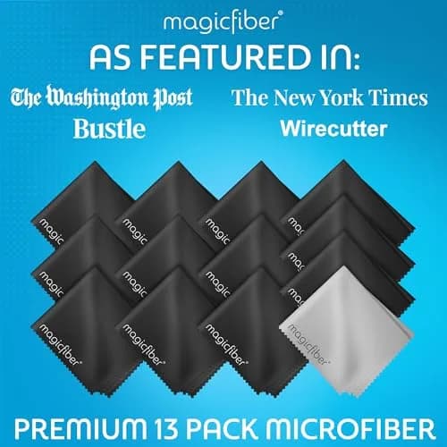 MagicFiber Microfiber Cleaning Cloths 13-Pack | Lint-Free, Streak-Free Cleaning for Screens & Lenses thumbnail 3