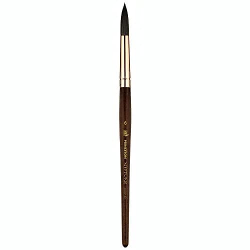 Princeton Neptune Synthetic Squirrel Watercolor Paint Brush Round Size 0 (0.25 inch / 6.35 mm) | Thirstiest Synthetic Brush for Oceans of Color thumbnail 1