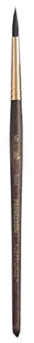 Princeton Neptune Round Brush Size 6 Synthetic Short Handle | Thirstiest Synthetic Watercolor Brush for Fine Details thumbnail 1